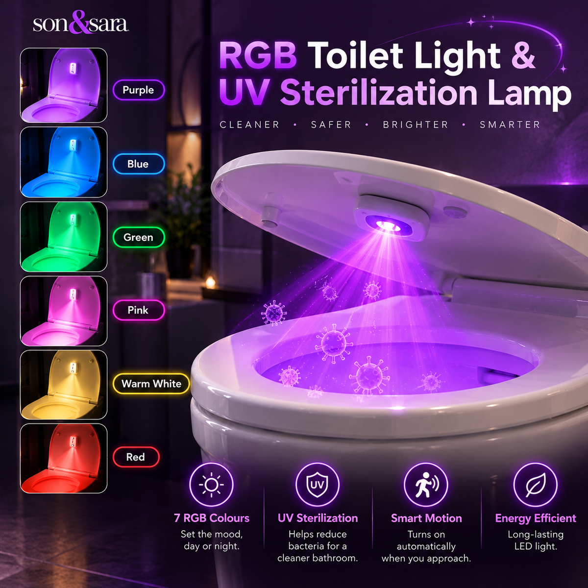 Son&Sara™ UV Sterilization NightGlow™